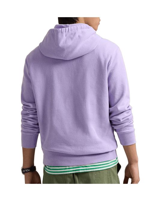 felpa uomo cappuccio cotone garzato lavanda POLO RALPH LAUREN | 710916690028